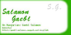salamon gaebl business card